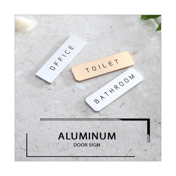 hAv[g 2ZbgyTOILET + BATHROOMzyTOILET + STAFF ONLYzyTOILET + OFFICEzA~ Aluminum Door Sign hATC \D lR|X