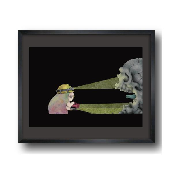 オーダー品☆花文字【琉凛】様 【詩波】様 手描き 原画 A4用紙 縦 計2