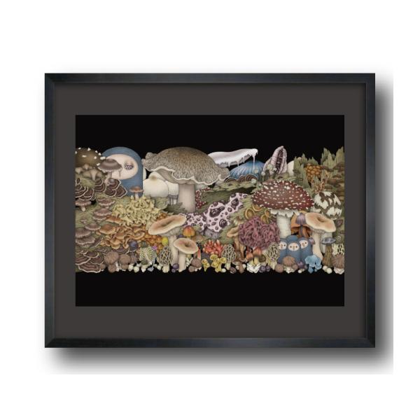 光宗薫 「せみにんげん」 『菌類の世界』 複製原画14 【サイン入り