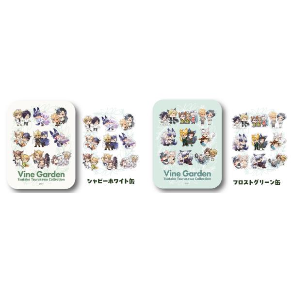 蔓沢つた子 オリジナルスチール缶入りダイカットステッカー