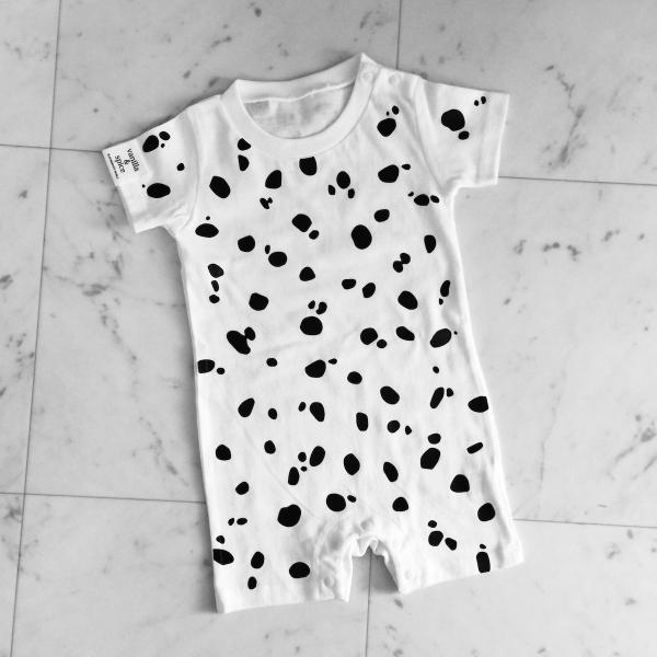 ベビー 子供服 Vanilla Spice ダルメシアン柄 ショート ロンパース 半袖 ホワイト Tシャツ 水玉 ドット柄 アニマル柄 Buyee Buyee 提供一站式最全面最专业现地yahoo Japan拍卖代bid代拍代购服务 Bot Online
