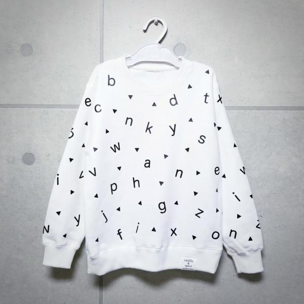 キッズ 子供服 Vanilla Spice アルファベット Abc トライアングル 柄 プリント 長袖 スウェット トレーナー ホワイト Buyee 日本代购平台 产品购物网站大全 Buyee一站式代购 Bot Online