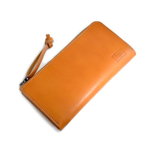 バンナイズ レザー 二つ折り財布　専用ポーチ付き 紙幣とカードの L型ファスナーロングウォレット < 財布 カードケース