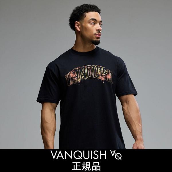 VANQUISH FITNESS Tシャツ ブラック VANQUISH（ヴァンキッシュ） VANQUISH FITNESS 正規品 メンズ