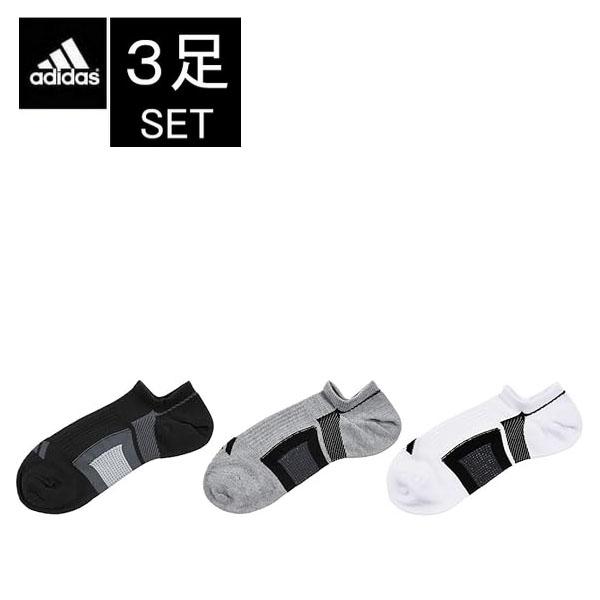 3足セット（adidas）アディダス ソックス メンズ 06F09W ソックス 3p 靴下 アディダスソックス スニーカー DRY 吸水速乾