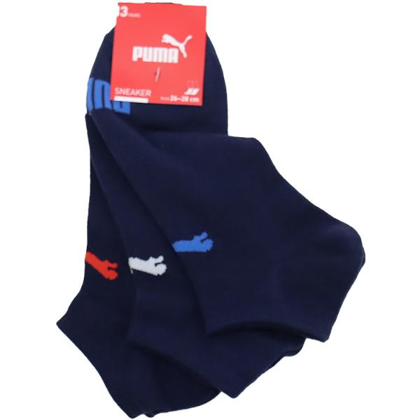 在庫処分 PUMA ソックス 3足組み プーマ メンズ 靴下 24-26/26-28