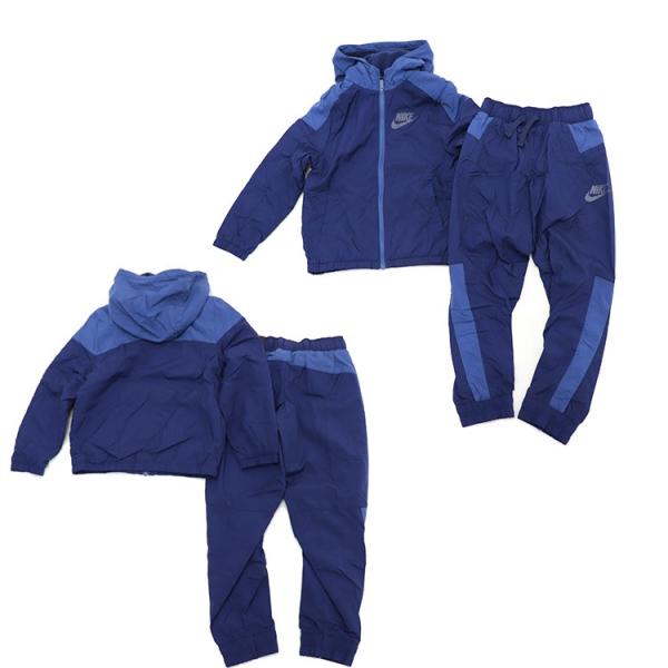 ナイキ Nike キッズ ウインドブレーカー上下セット 裏起毛 防風 保温 裏フリース あったか 子供 スポーツウエア ジャージー セットアップ Olhodaguadocasado Al Gov Br