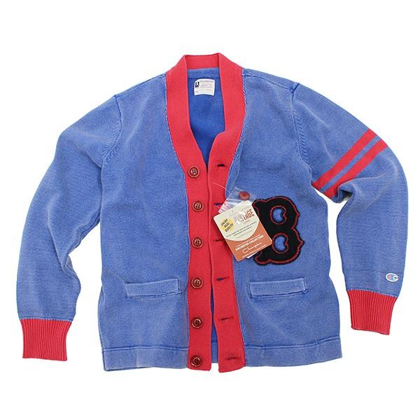 Champion / カーディガン(薄手)/XL/コットン/BLU Champion（チャンピオン） 送料無料 カーディガン（綿100%ブルー