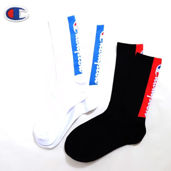 Champion チャンピオン ソックス バックロゴ Cmsap004 メンズ お洒落 ソックス アウターコーティネイト Algebros Dz