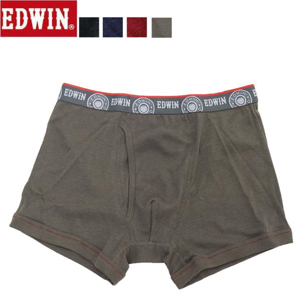 新作 EDWIN エドウィン デニムニット ボクサーパンツ 前あき メンズ エドウィン デニム ボクサーブリーフ インナー 下着