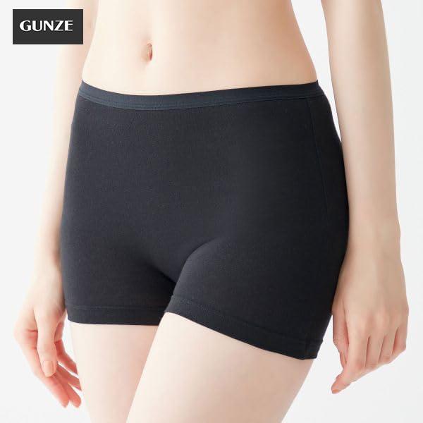 [グンゼ]  GUNZE 綿混ストレッチ レギュラーショーツ 深め 一分丈 HR5362 女性用 レディース