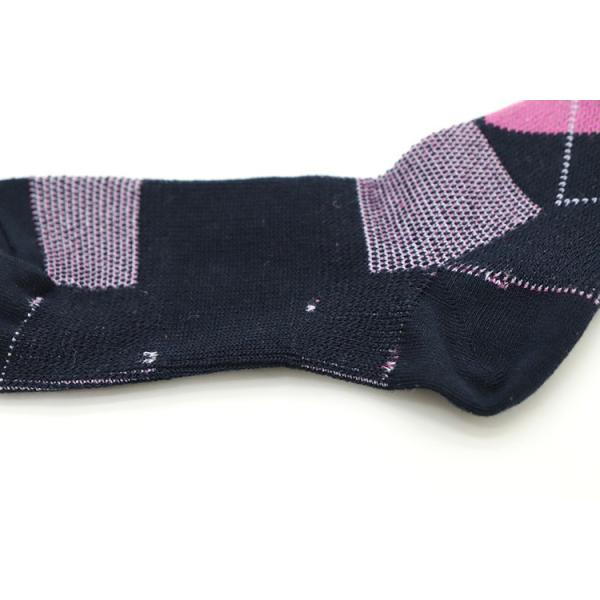 数量限定 送料無料 日本製 メンズ ハイソックス おしゃれ くつした アーガイル柄a ビジネス 男性用 コットン 綿 ロングホース プレゼント ギフト 靴下 カジュアル