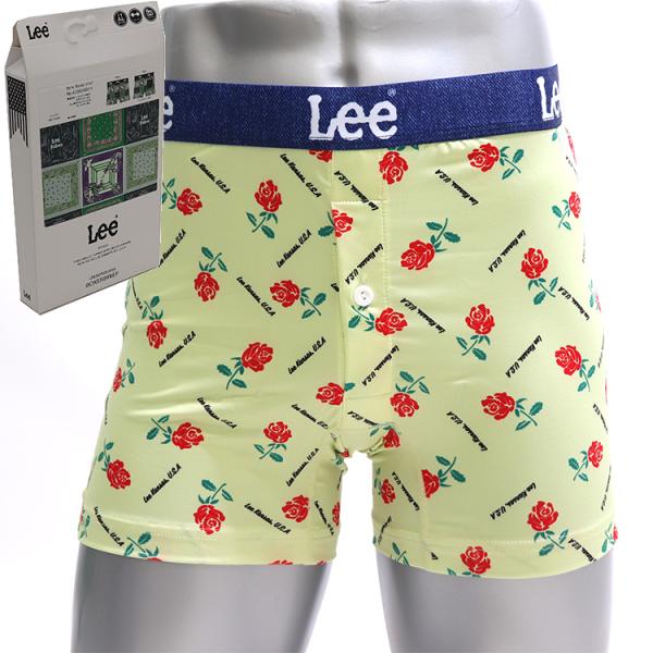 リー（Lee） ボクサーパンツ おしゃれ バックポケット 付き ポケット付き 前あき ボタン 吸汗速乾 ストレッチ