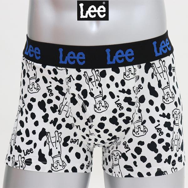 リー（Lee） ボクサーパンツ メンズ アニマル柄 犬柄 前開き 綿 ストレッチ 下着 ボクサー パンツ 前あき かわいい ボクサー ブランド