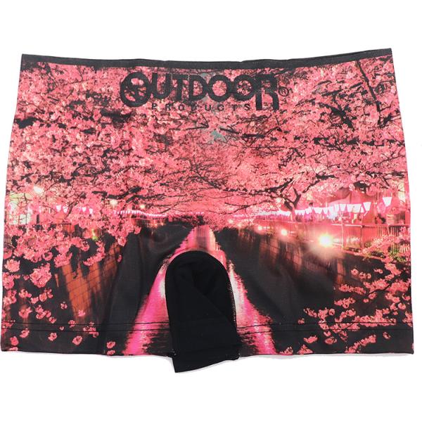 outdoor ボクサーパンツ メンズ 春 桜 サクラ 花 成型 ストレッチ まえとじ OUTDOOR アウトドアボクサーパンツ 下着 パンツ