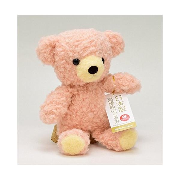 海外 童心オリジナル 日本製 クマのフカフカs ぬいぐるみ 高さ21cm 条件一切なし 即日発送 送料無料 ローズ