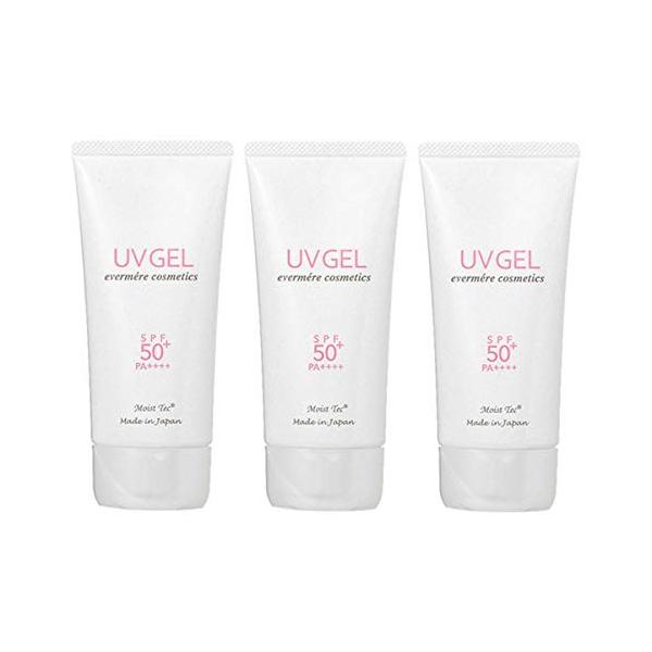 エバメール モイストテックUV SPF50+ PA++++ 日焼け止め美容ジェル 70g×3個 送料無料