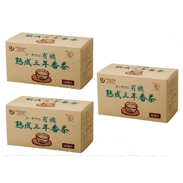 オーサワ 有機熟成三年番茶  36g 3個セット オーサワジャパン 送料無料