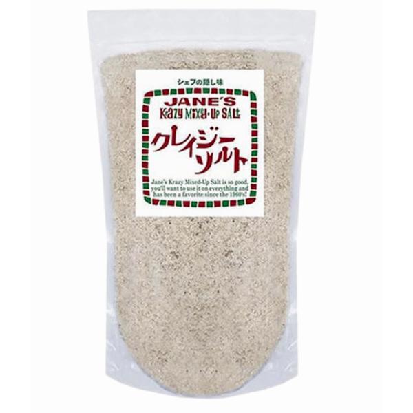 お得な大容量が登場！岩塩に6種のハーブ＆スパイスをブレンド。どんな素材にも馴染み、お料理の味わいをワンランクアップする万能調味料！クレイジーソルトは多国籍の都市、人種の坩堝ニューヨークで生まれ、人々の味覚を汲んだ『様々なスタイルの料理にマッ...