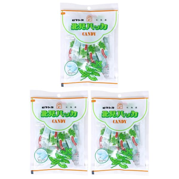 北海道北見産のハッカ油を使用。清涼感あふれるミントキャンディの中にほんのり甘いホワイトチョコレート風味のクリームが入った「リフレッシュ＆癒し」が楽しめるキャンディです。【内容量】 90g（個包装込み）×3袋セット【原材料】 砂糖（国内製造）...