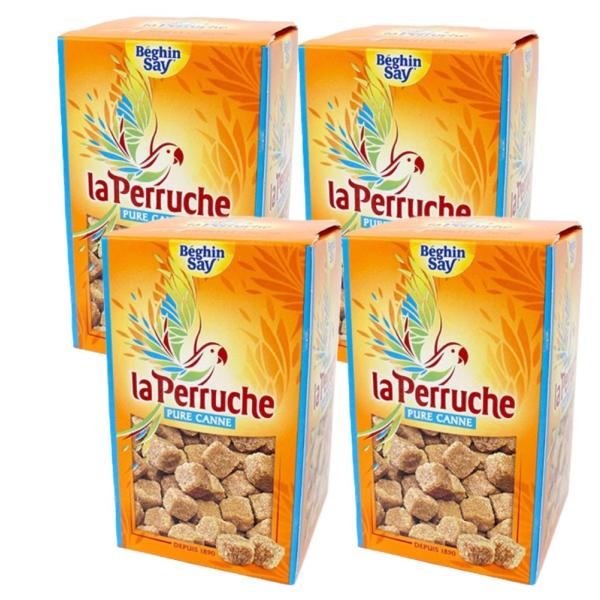 ペルーシュ ブラウン シュガー 750ｇ×4箱 コーヒーシュガー 角砂糖 La Perruche