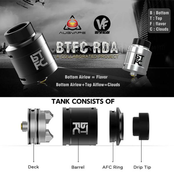 Augvape Btfc Rda 電子タバコ アトマイザー 25mm 爆煙 フレーバーチェイサー Bf対応 Buyee Buyee 提供一站式最全面最專業現地yahoo Japan拍賣代bid代拍代購服務 Bot Online