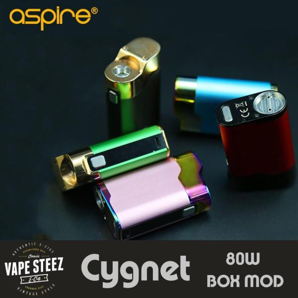 電子タバコ Mod Aspire Box Cygnet 80w Box Mod 18650バッテリー1本使用 ワッテージ出力