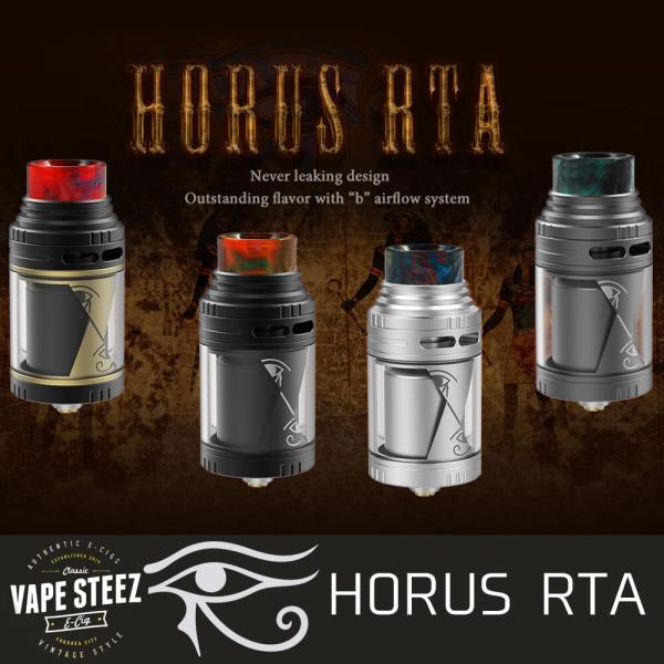 電子タバコ アトマイザー Vapefly Horus Rta 25mm ホルス ベイプフライ トップエアフロー Horus Rta Vape Steez 通販 Yahoo ショッピング