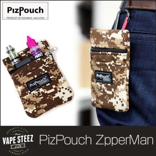 ( メール便で 送料無料 ) PIZ POUCH ZIPPER MAN ピズポーチ ジッパーマン VAPE ケース ツールポーチ 電子タバコ ツールバッグ VAPE ポーチ バッグ VAPEBAG