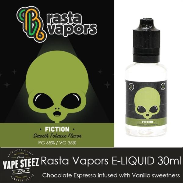 メール便で 送料無料 Rasta Vapors Fiction 30ml ラスタ ベイパーズ 本物 アメリカ フィクション 電子タバコ Liquid リキッド フレーバー Vape