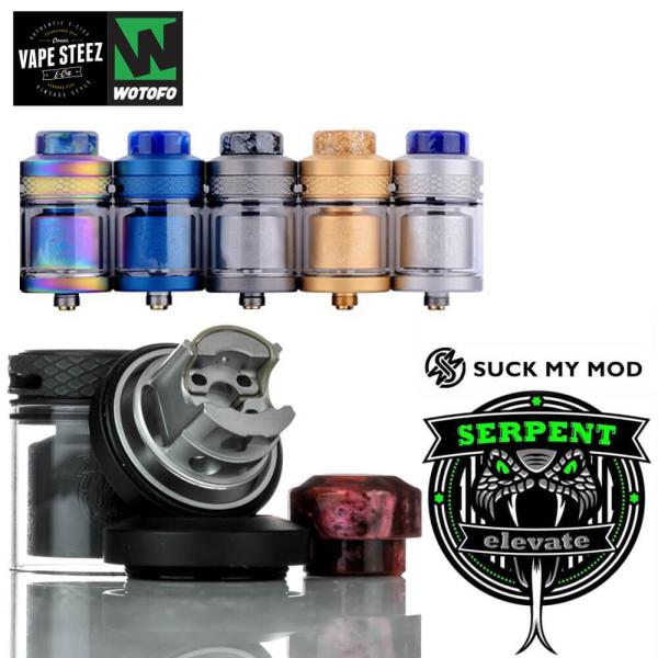 電子タバコ Wotofo Serpent Elevate Rta 24mm アトマイザー タンク式 トップエアフロー Serpent Elevate Rta Vape Steez 通販 Yahoo ショッピング