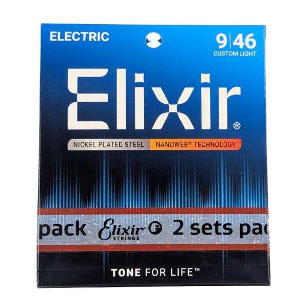 Elixir エリクサー ベース弦 2セット Elixir エリクサー ELIXIR 14052 NANOWEB 4-String Light Long