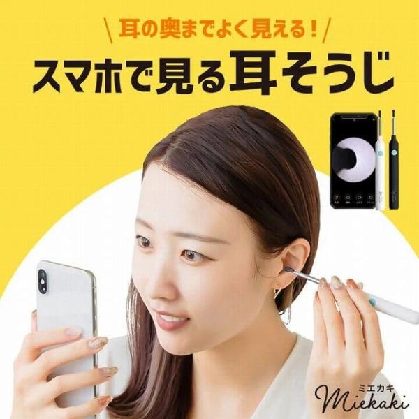 スリーアール ワイヤレスカメラ付き 耳かき ミエカキ スマホで見る 耳
