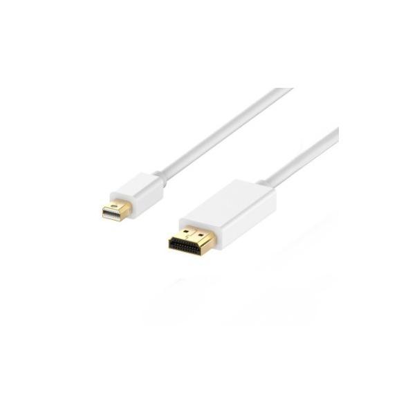 ysAizMini DisplayPort - HDMI ϊP[u zCg 1.8m _