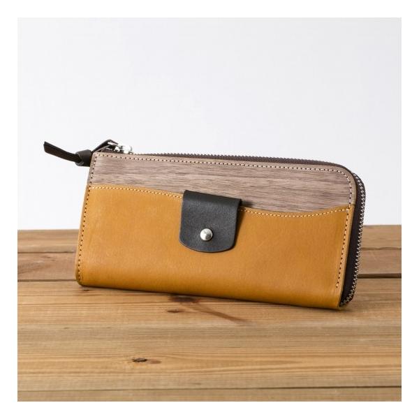 セール 50%OFF VARCO REALWOOD L zip wallet 長財布 財布 L字
