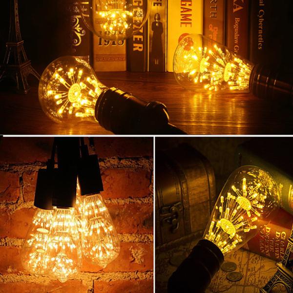 DENKO HOME エジソン電球 エジソンバルブ 花形 ST64 バルブ LED