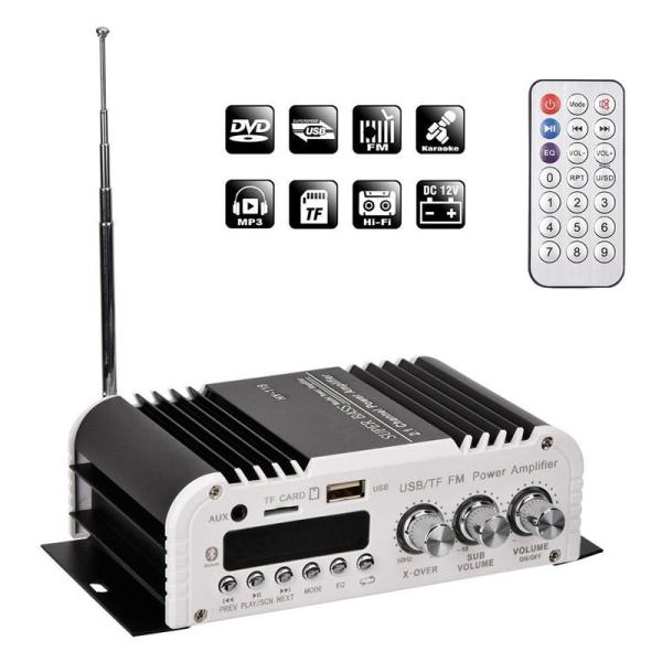 2.1チャンネル HIFI カーオーディオアンプ 重低音 Bluetoothステレオデジタルアンプ 高性能FMラジオスーパーベース 家庭用カ :20221206124836-01064:バリオス東海1号店 通販 2.1チャンネル HIFI カーオーディオアンプ 重低音 Bluetoothステレオデジタルアンプ 高性能FMラジオスーパーベース 家庭用カ