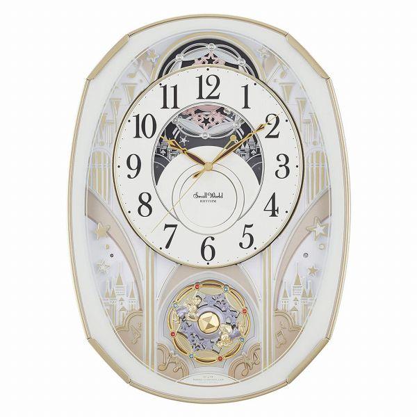 2023年購入　リズム 電波掛時計 からくり 4MN551RH スモールワールド RHYTHM（時計） 取寄品 正規品 RHYTHM リズム時計 4MN551RH03 電波