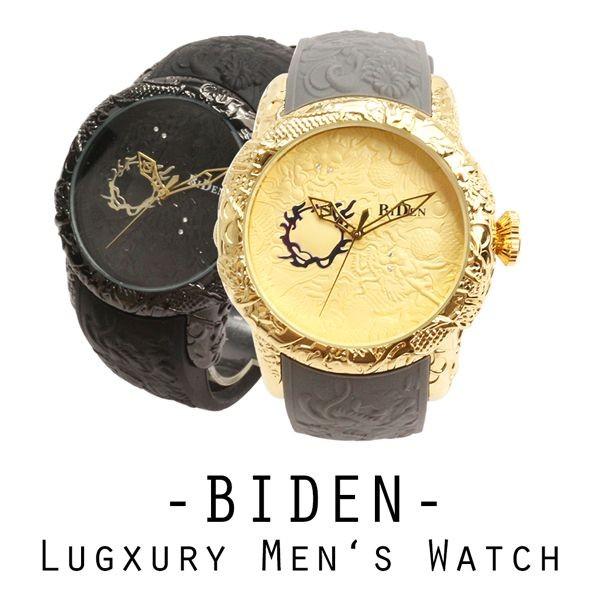 楽天市場 Biden バイデン 日本製citizenムーブメント 日常生活防水 ぐるぐる時計 重量あるデザイン ブラック系 Bd012 メンズ腕時計 送料無料 腕時計アパレル雑貨小物のｓｐ