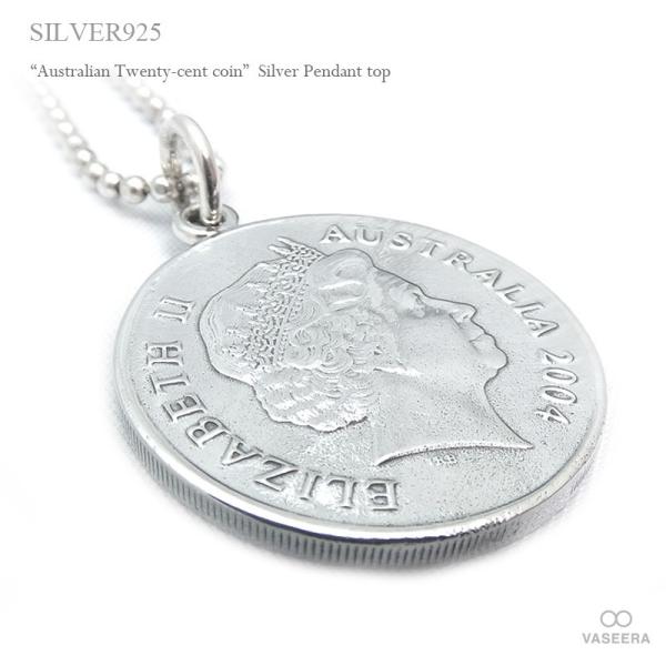 オーストラリア 20セント コイン シルバー925 ペンダントトップ