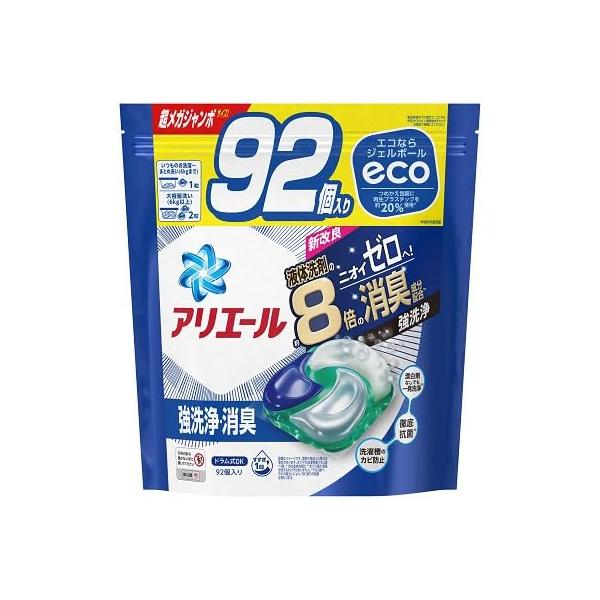 【新品】アリエール ジェルボール つめかえ用超メガジャンボサイズ 92個入×3個 P&G】アリエール ジェルボール 4D つめかえ用 超メガジャンボ