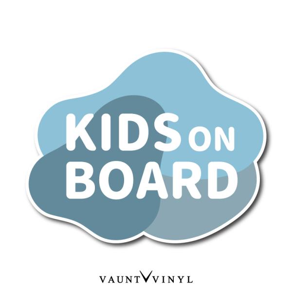 シンプル Kids on board マグネット 車