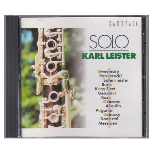 ☆CD クラリネット ソロ SOLO *カール・ライスター KARL LEISTER