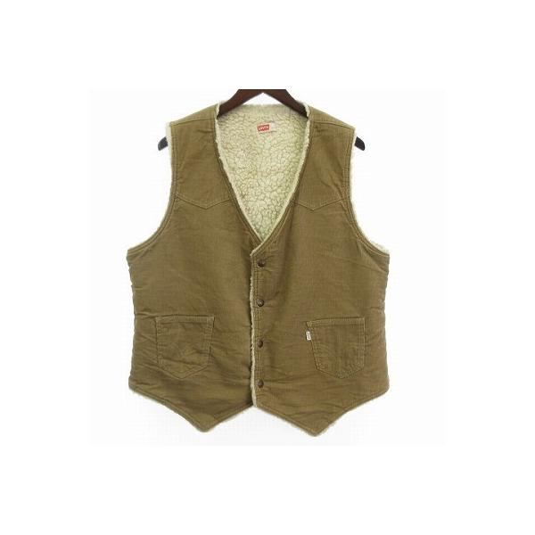 Levi’s / 70s/コーデュロイボアベスト/L/コットン/ブラウン/60606-1523 Levi's（リーバイス） Levi's 70S ヴィンテージ ボア ベスト