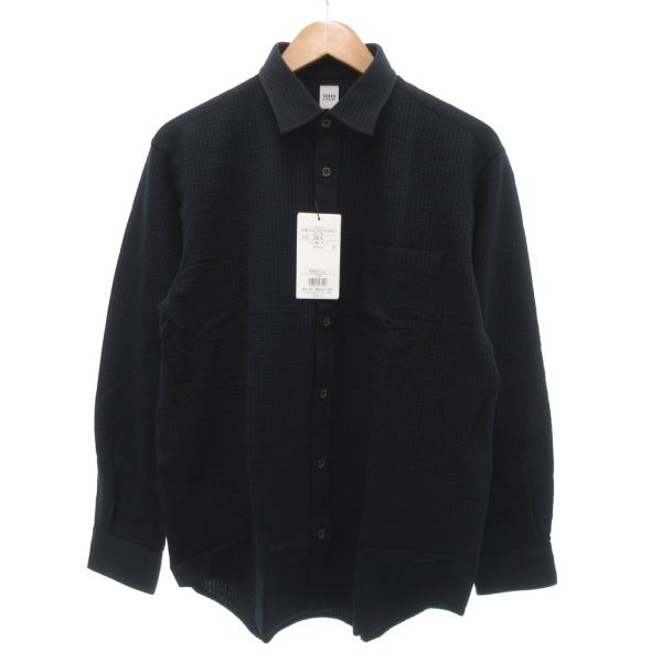 本日限定価格★タグ付き新品未使用品【SACRA】CPOシャツジャケット　黒 ウールカシミヤナイロン リラックスCPOシャツ＜チャコールグレー＞(XS