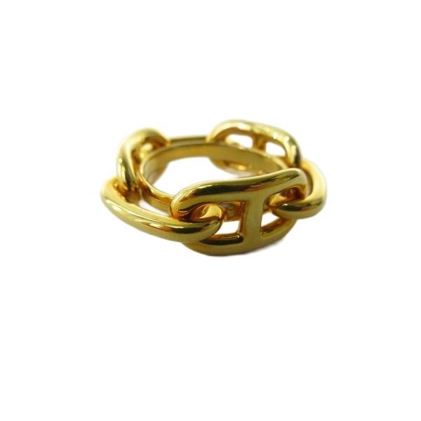 HERMES エルメス スカーフリング シェーヌダンクル ゴールドカラー  