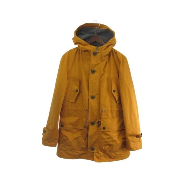 【中古】アクアスキュータム AQUASCUTUM マウンテンパーカ コート 中綿ライナー 2WAY 2209412009 マスタード 34  メンズ アクアスキュータム AQUASCUTUM マウンテンパーカ コート 中綿ライナー