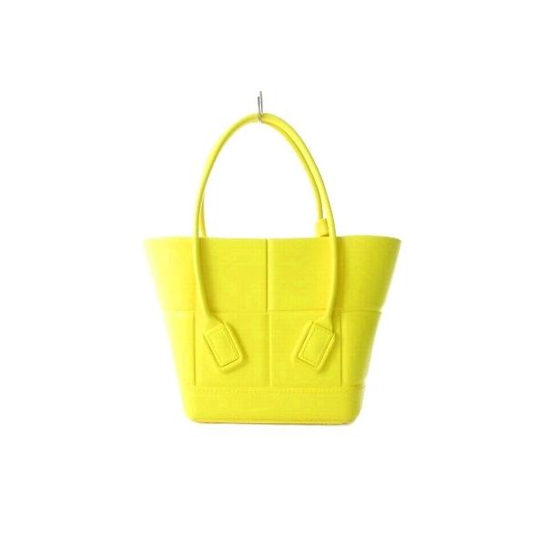 【中古】ボッテガヴェネタ BOTTEGA VENETA アルコ ミニ トート ハンドバッグ ラバー ? イエロー ☆AA★ レディース BOTTEGA VENETA（ボッテガ・ヴェネタ） アルコ ミニ トート