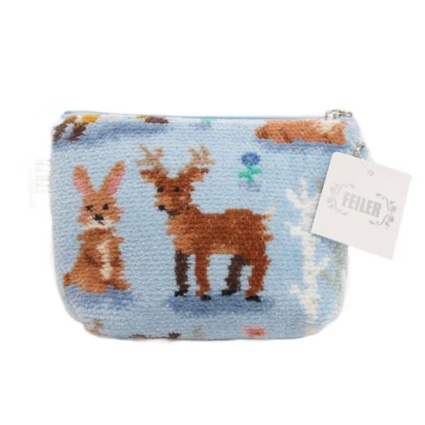 未使用品 フェイラー FEILER タグ付き ポーチ 小物入れ 舟形