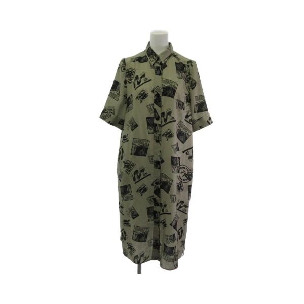 未使用品 グレースクラス GRACE Class フォトプリントシャツドレス